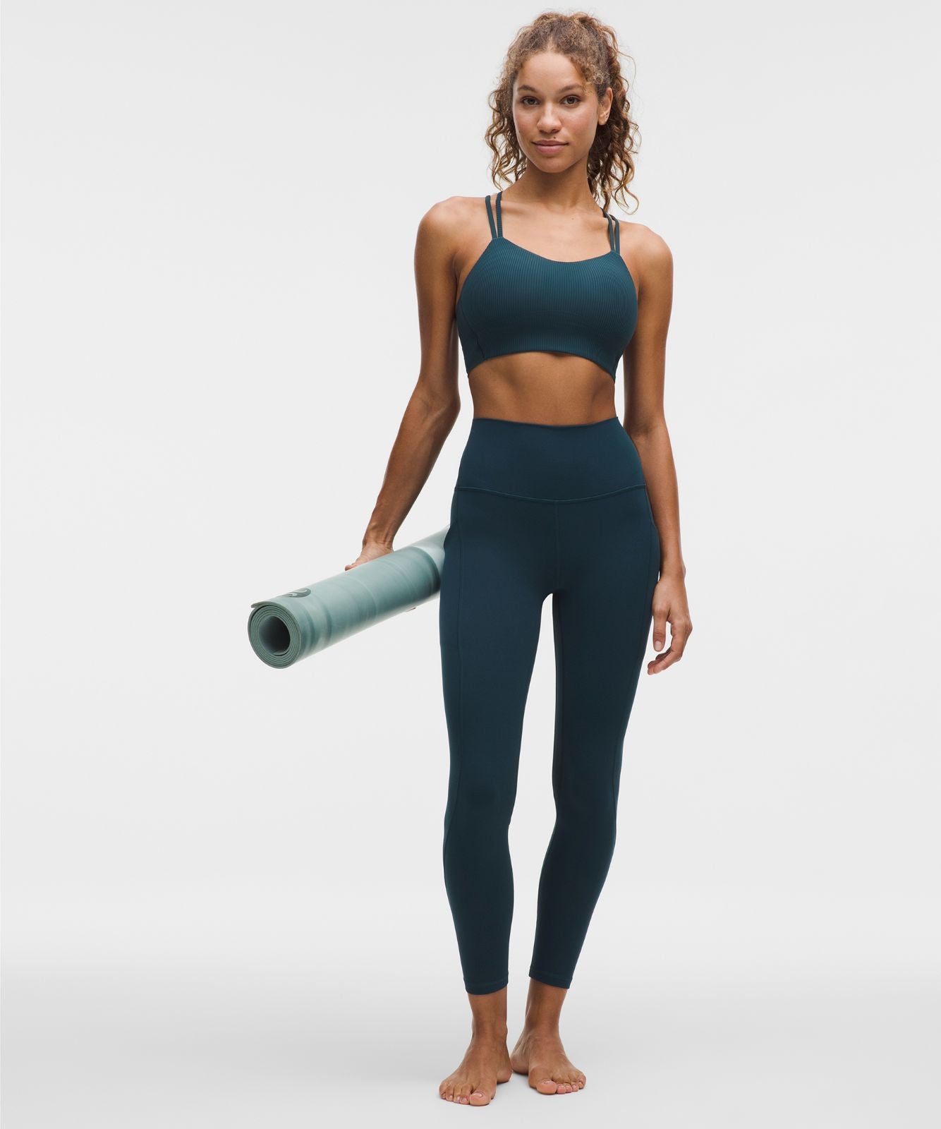 Like a Cloud Ribbed Longline Bra *Light Support, B/C Cup Indochine Blue