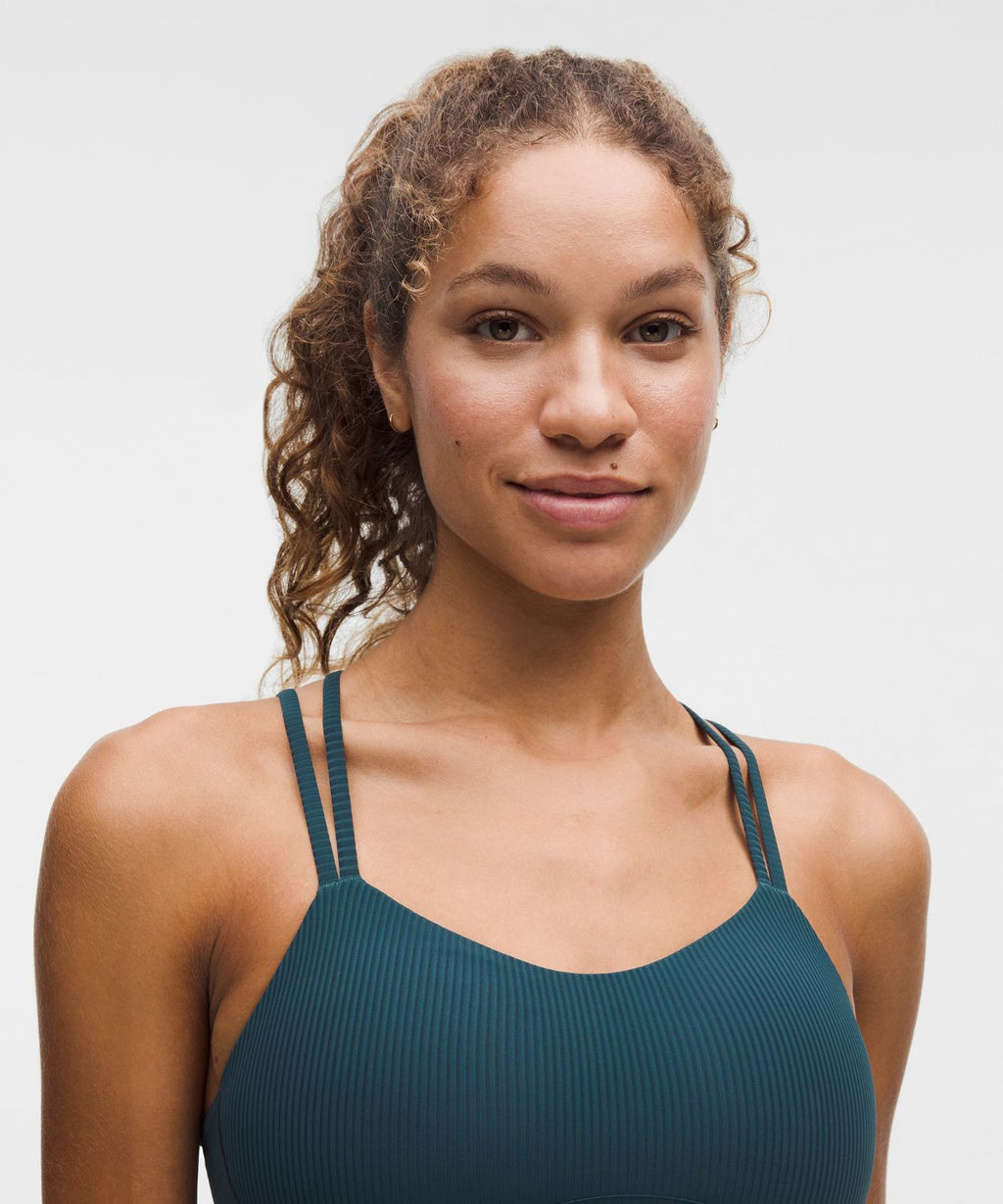 Like a Cloud Ribbed Longline Bra *Light Support, B/C Cup Indochine Blue