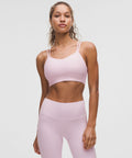 Like a Cloud Ribbed Longline Bra *Light Support, B/C Cup Blissful Pink