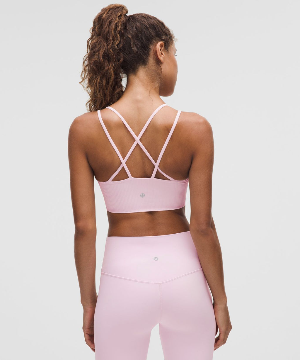 Like a Cloud Ribbed Longline Bra *Light Support, B/C Cup Blissful Pink