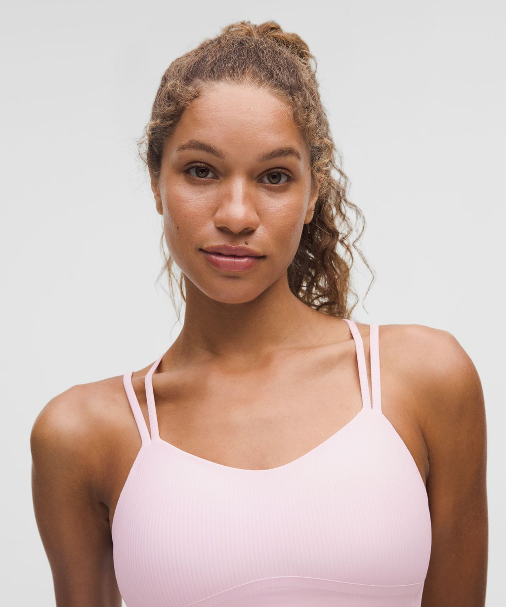 Like a Cloud Ribbed Longline Bra *Light Support, B/C Cup Blissful Pink