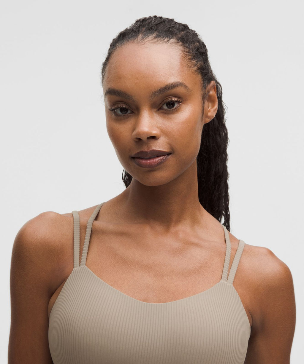 Like a Cloud Ribbed Longline Bra *Light Support, B/C Cup Warm Ash Grey