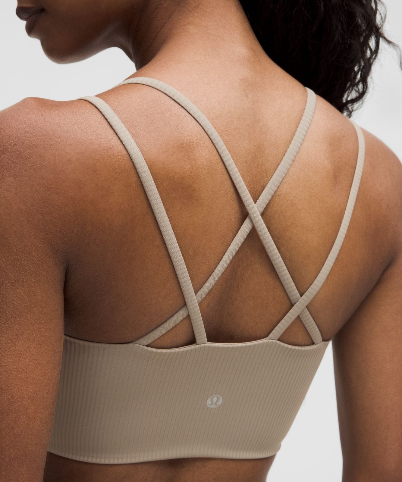 Like a Cloud Ribbed Longline Bra *Light Support, B/C Cup Warm Ash Grey