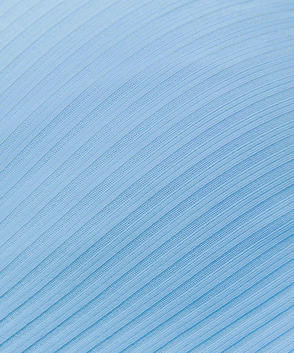 Like a Cloud Ribbed Longline Bra *Light Support, B/C Cup Dreamy Blue