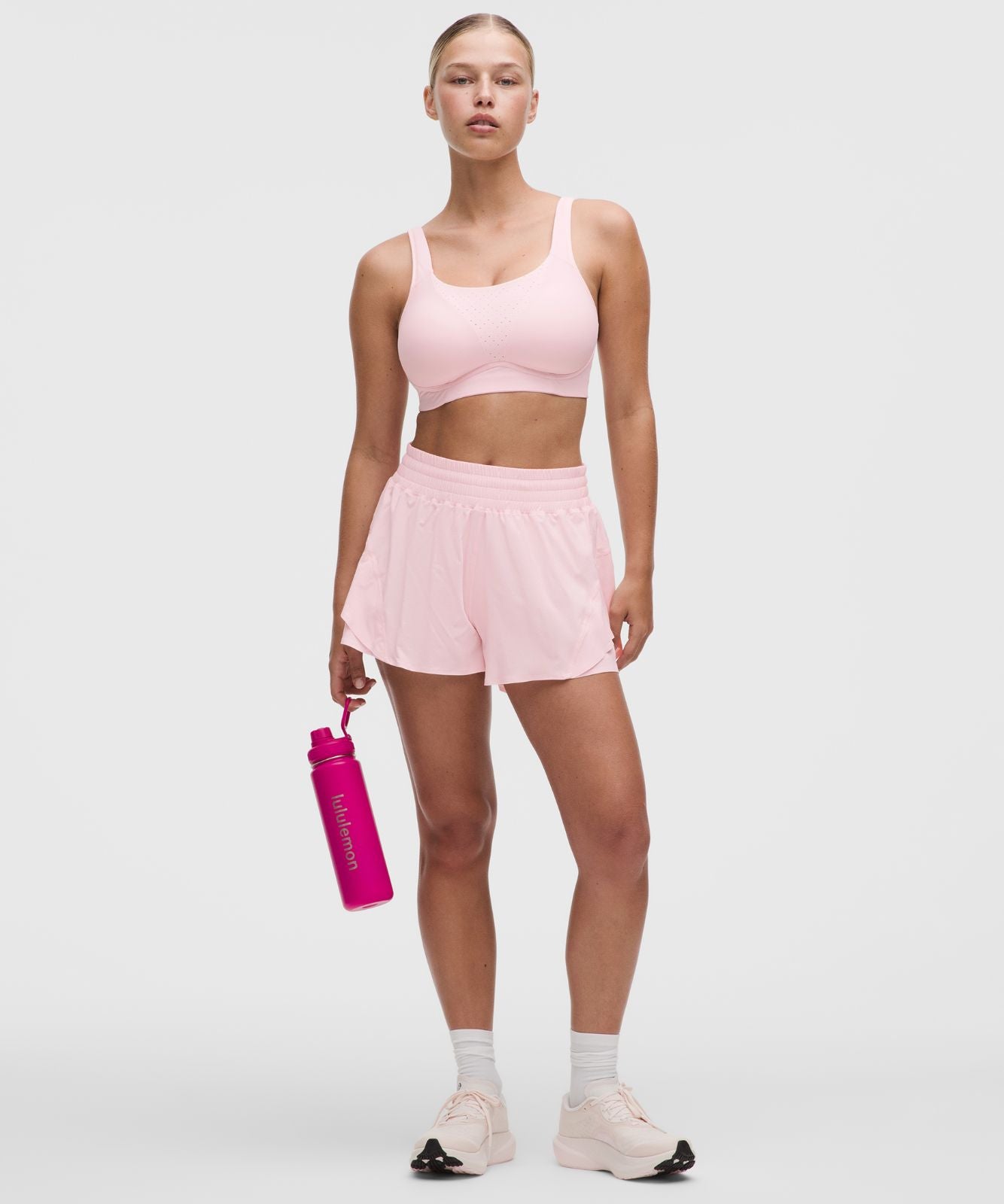 Run Times Bra *High Support, B–G Cups Pink Pearl