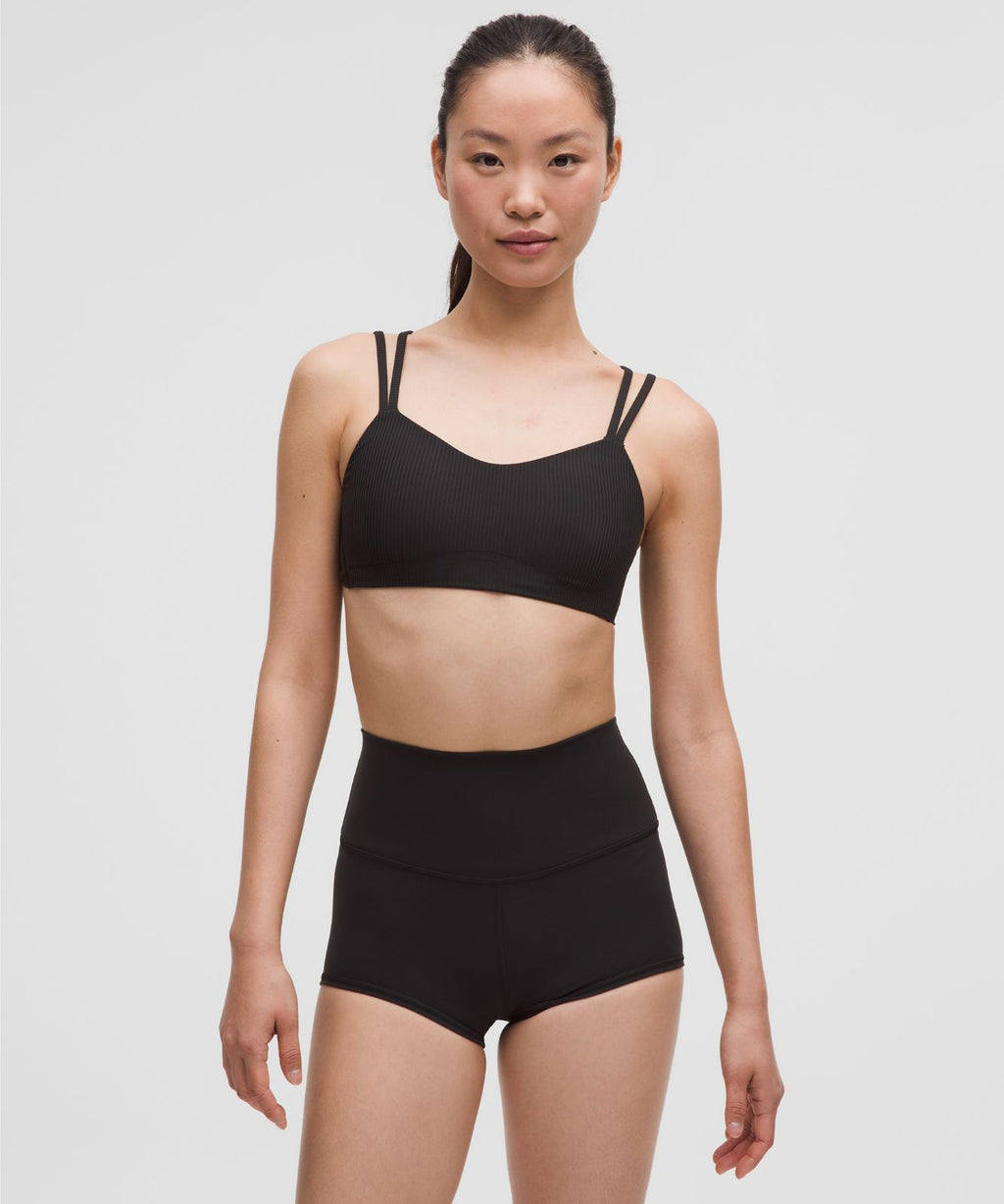 Like a Cloud Ribbed Bra *Light Support, B/C Cup Black