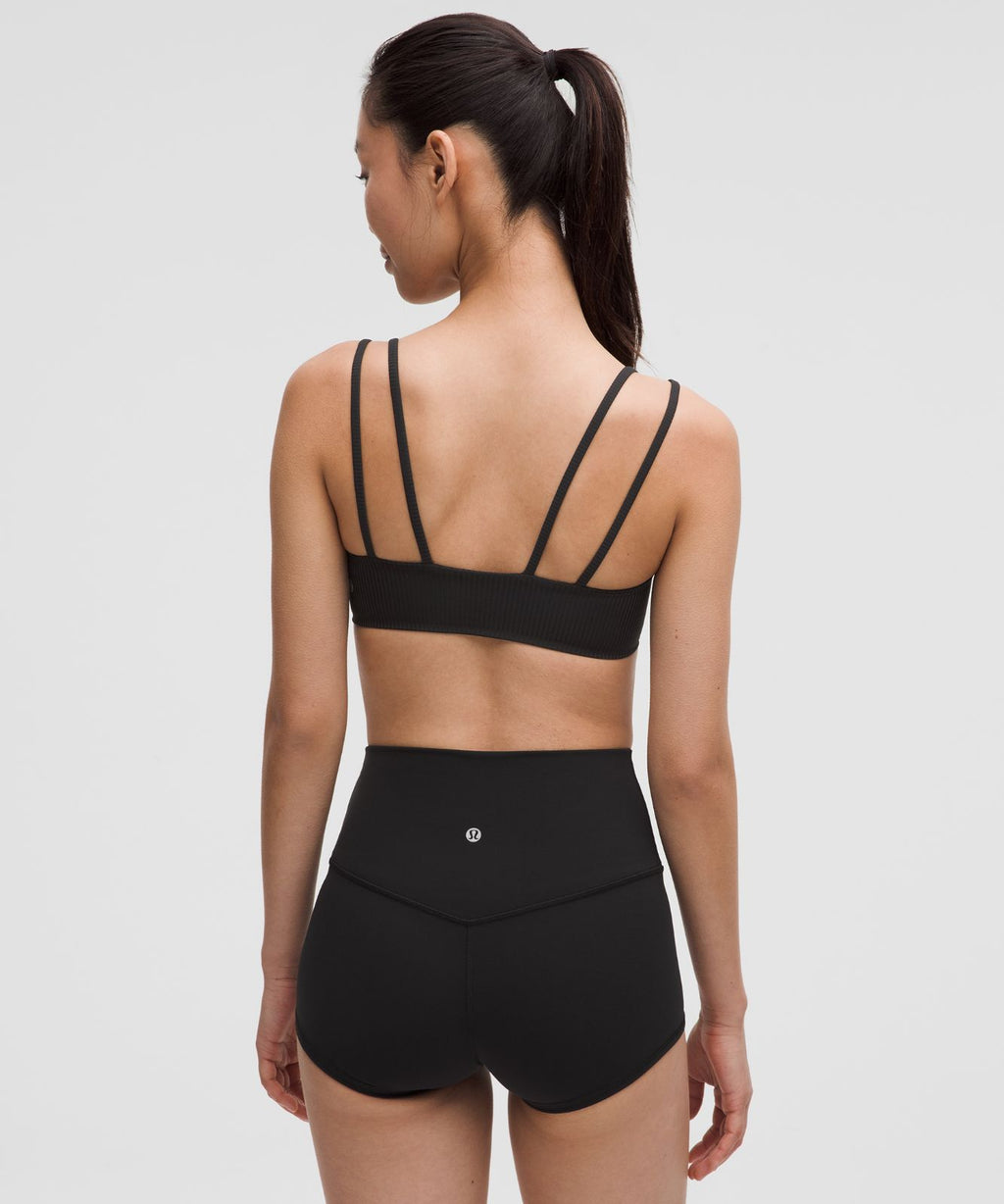 Like a Cloud Ribbed Bra *Light Support, B/C Cup Black