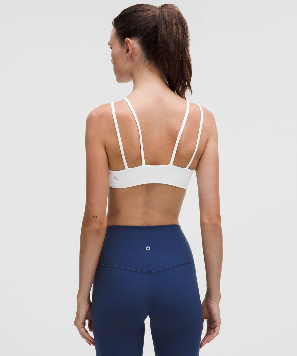 Like a Cloud Ribbed Bra *Light Support, B/C Cup White