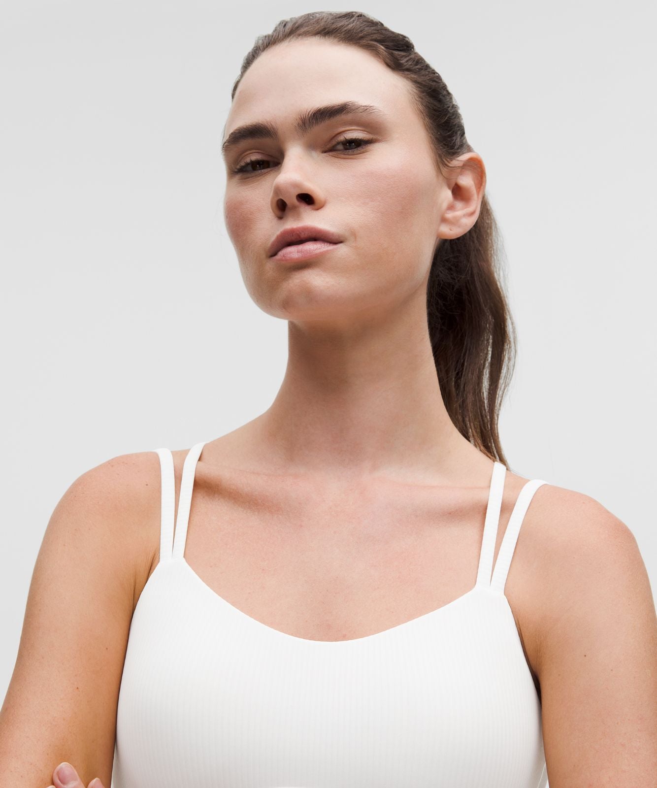 Like a Cloud Ribbed Bra *Light Support, B/C Cup White