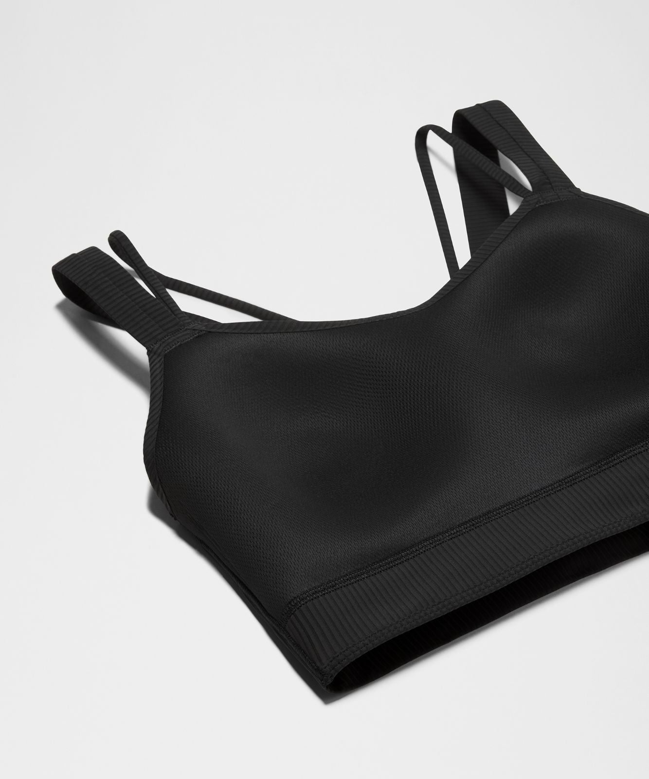 Like a Cloud Ribbed Longline Bra *Light Support, D/DD Cup White