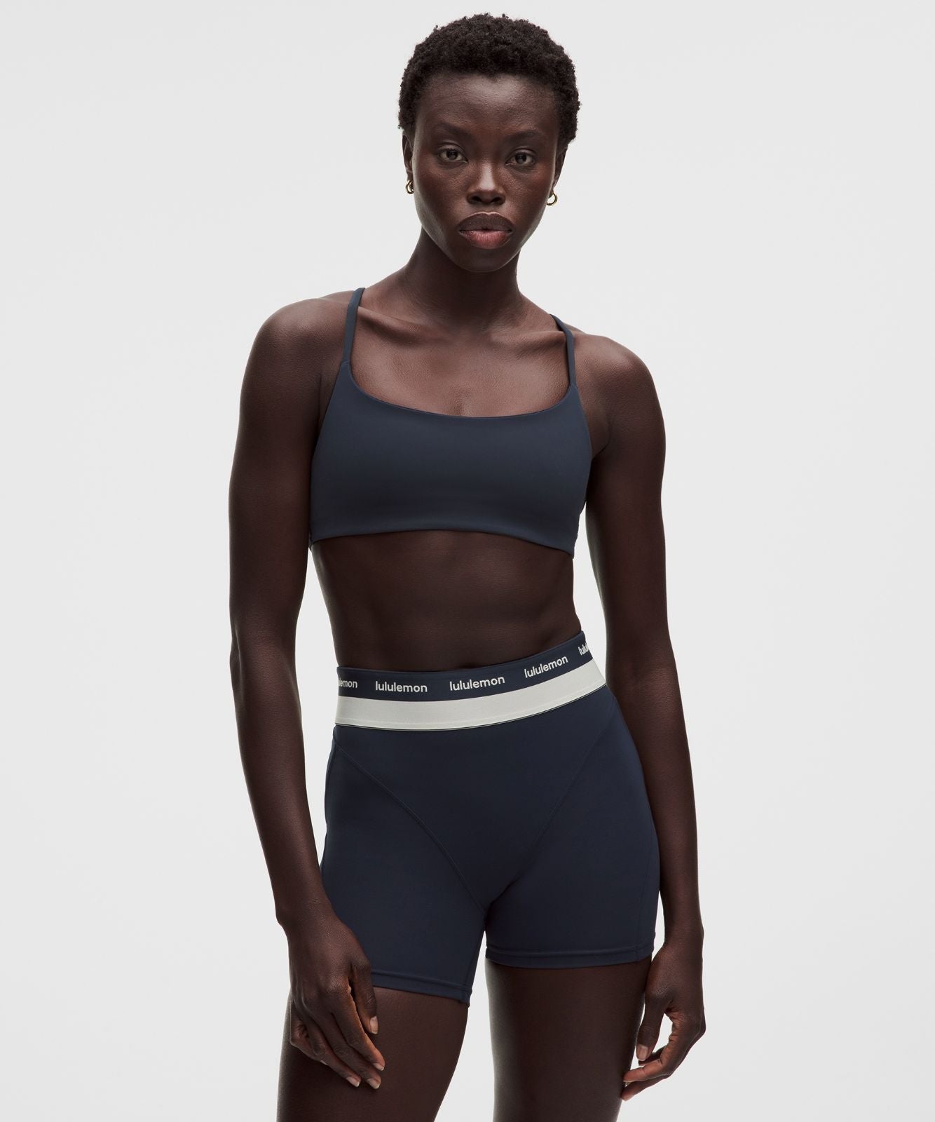 Wunder Train Strappy Racer Bra *Light Support, A/B Cup True Navy