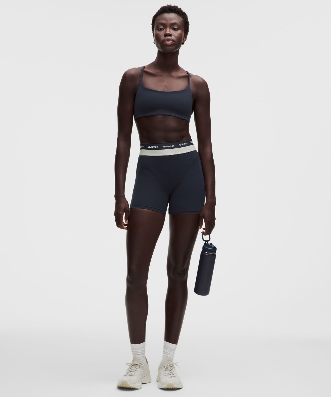 Wunder Train Strappy Racer Bra *Light Support, A/B Cup True Navy