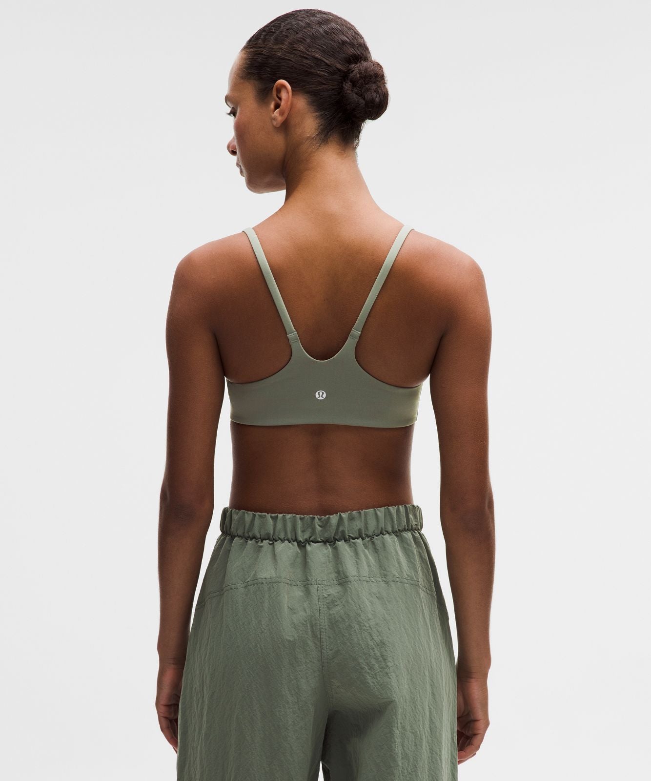 Wunder Train Strappy Racer Bra *Light Support, A/B Cup Willow Leaf