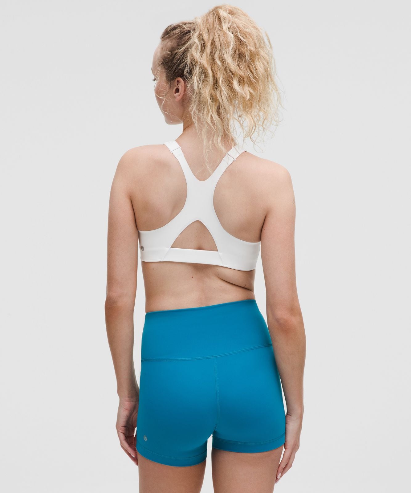 Ultralu Square-Neck Workout Bra *Medium Support, B/C Cup White