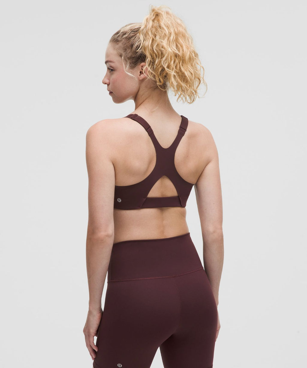 Ultralu Square-Neck Workout Bra *Medium Support, B/C Cup Goodnight Plum