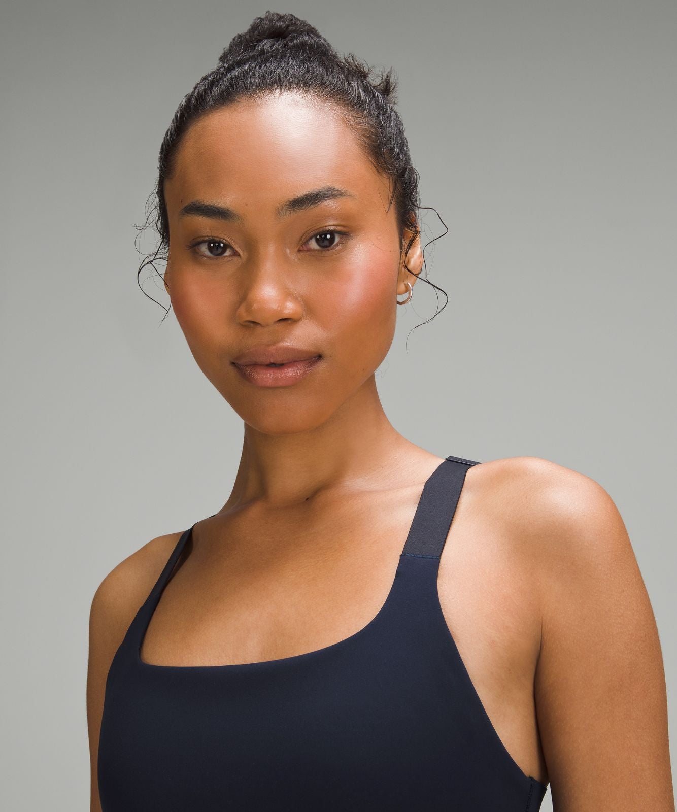 Ultralu Square-Neck Workout Bra *Medium Support, B/C Cup True Navy