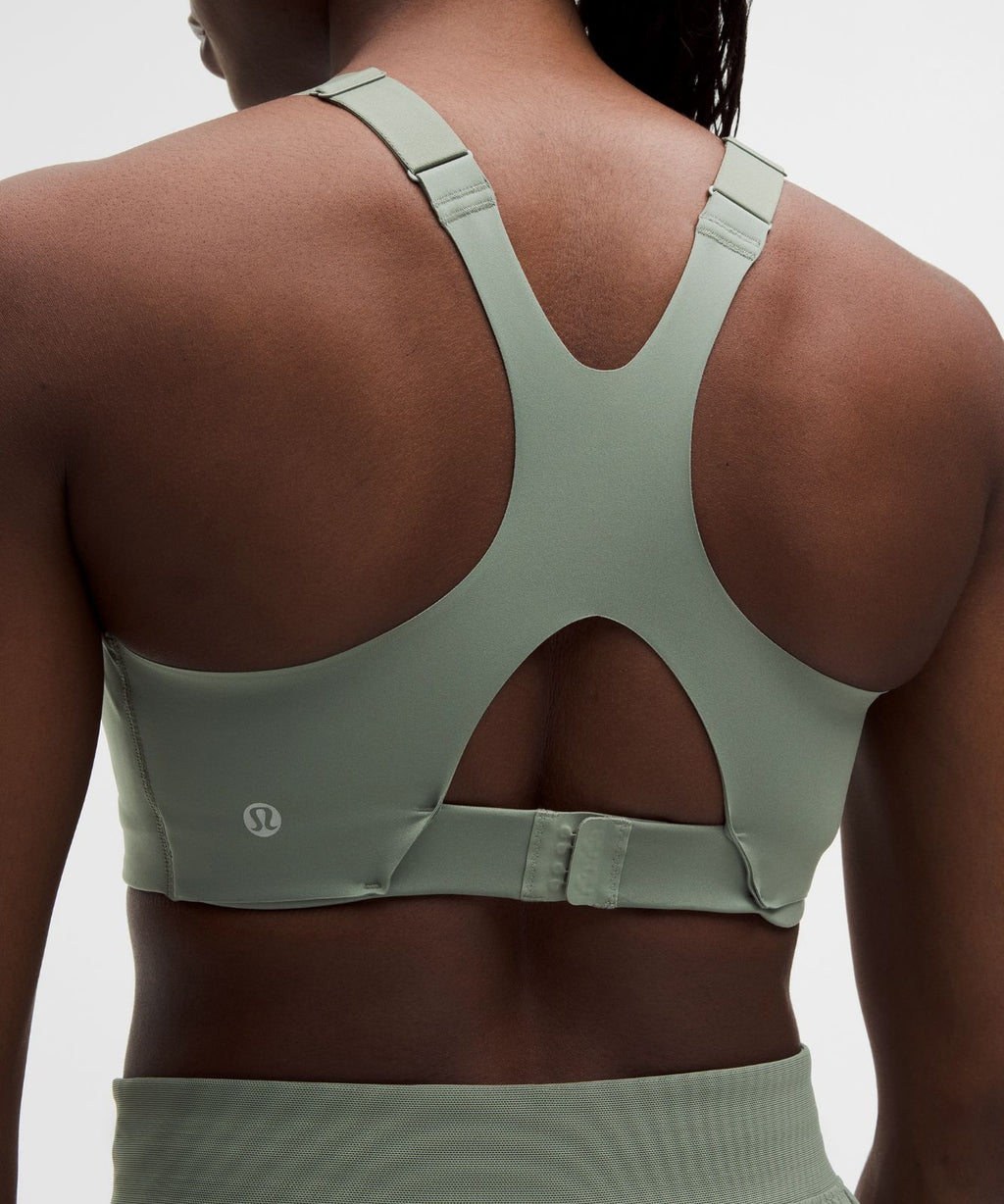 Ultralu Square-Neck Workout Bra *Medium Support, D/DD Cup Willow Leaf