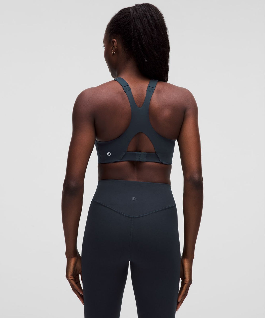 Ultralu Square-Neck Workout Bra *Medium Support, D/DD Cup True Navy