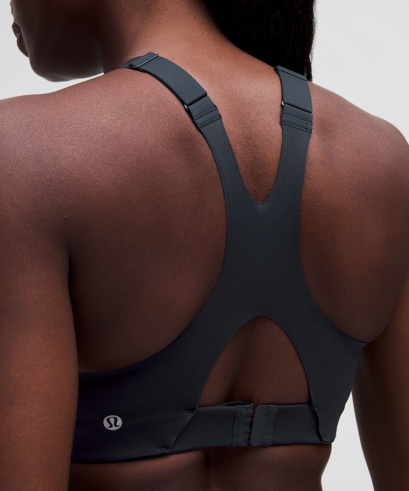 Ultralu Square-Neck Workout Bra *Medium Support, D/DD Cup True Navy