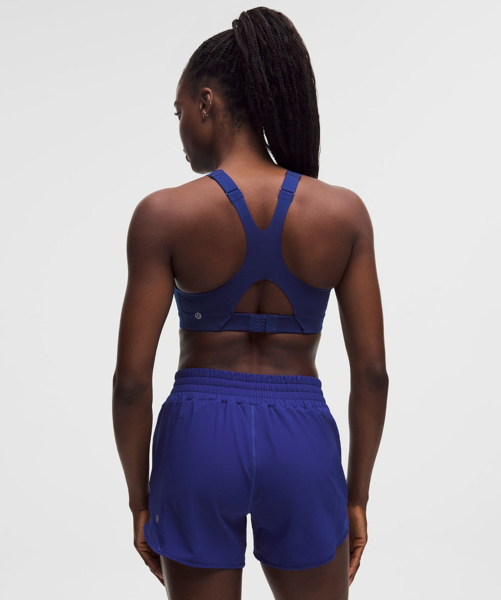 Ultralu Square-Neck Workout Bra *Medium Support, D/DD Cup Deep Sea Blue