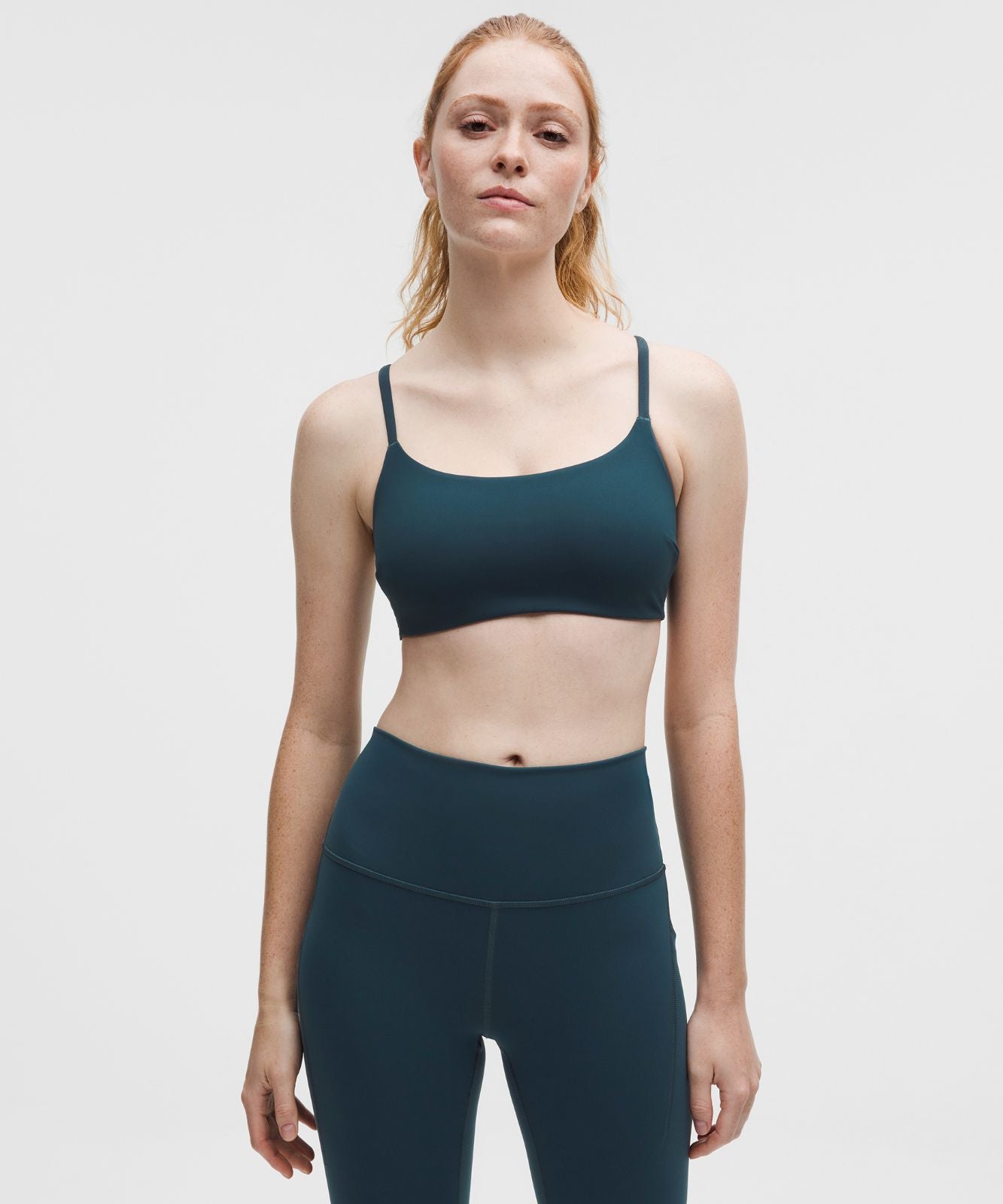 Wunder Train Strappy Racer Bra *Light Support, C/D Cup Indochine Blue
