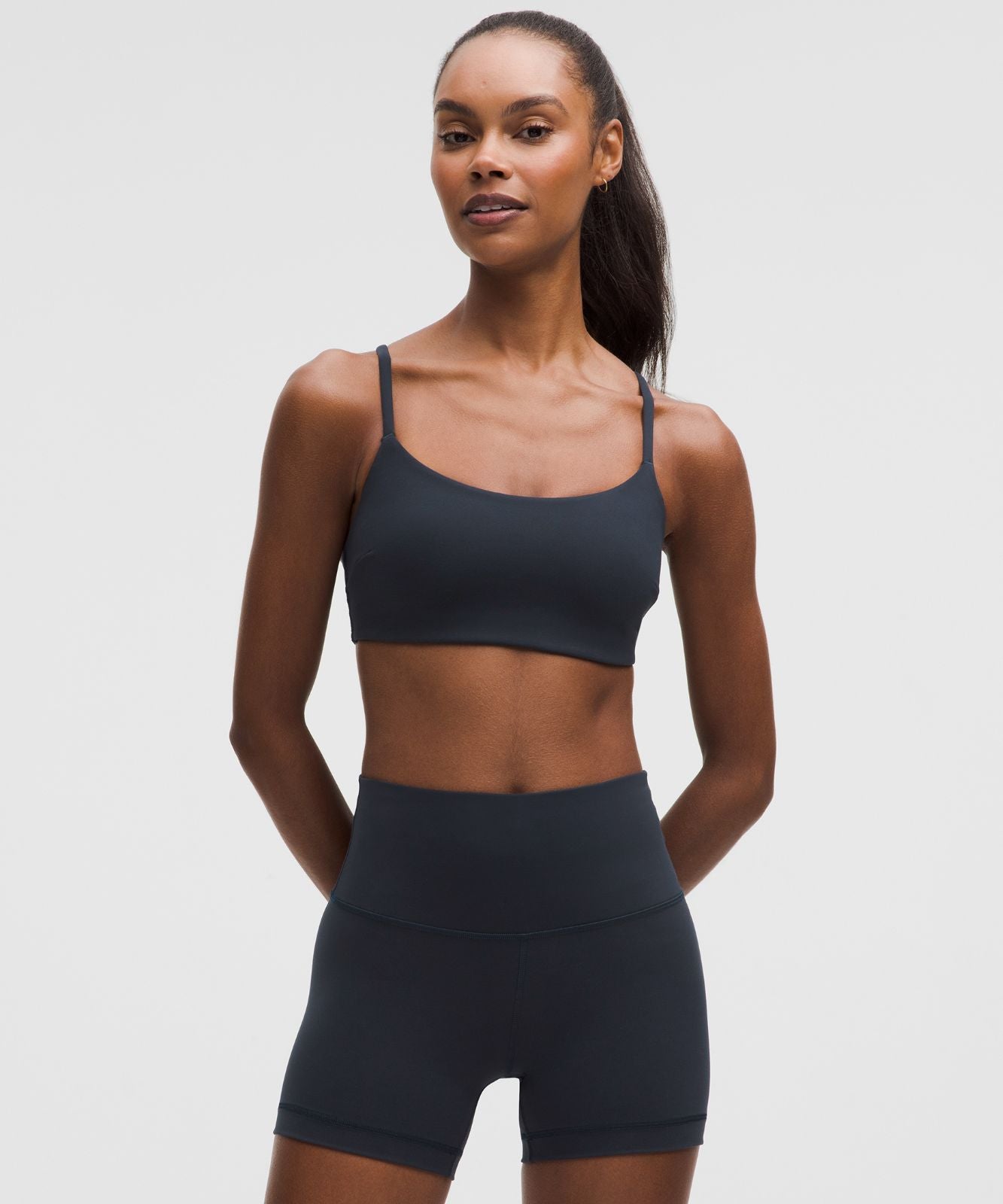 Wunder Train Strappy Racer Bra *Light Support, C/D Cup True Navy