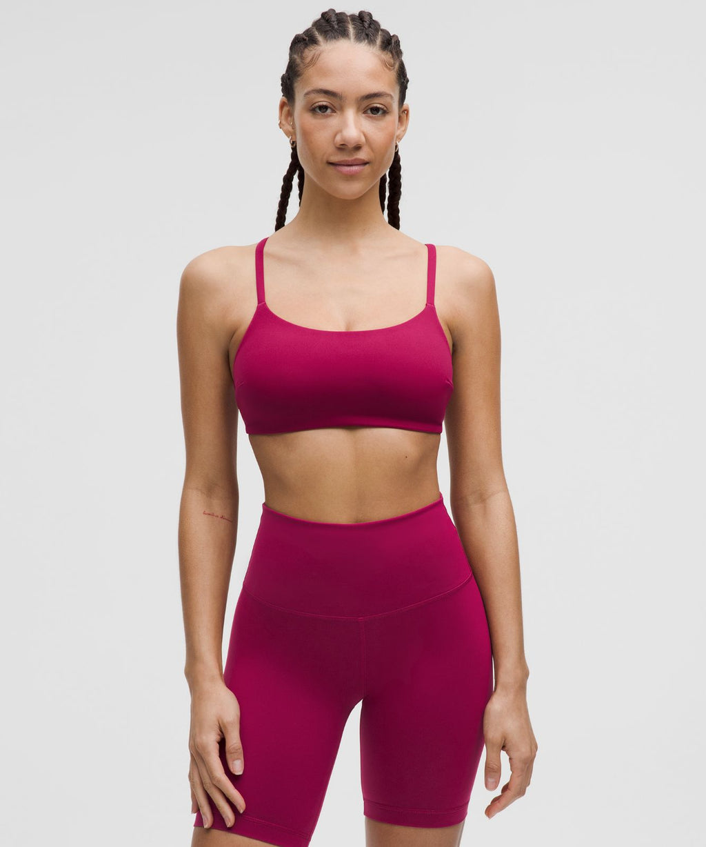 Wunder Train Strappy Racer Bra *Light Support, C/D Cup Magenta Smoke