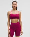Wunder Train Strappy Racer Bra *Light Support, C/D Cup Magenta Smoke