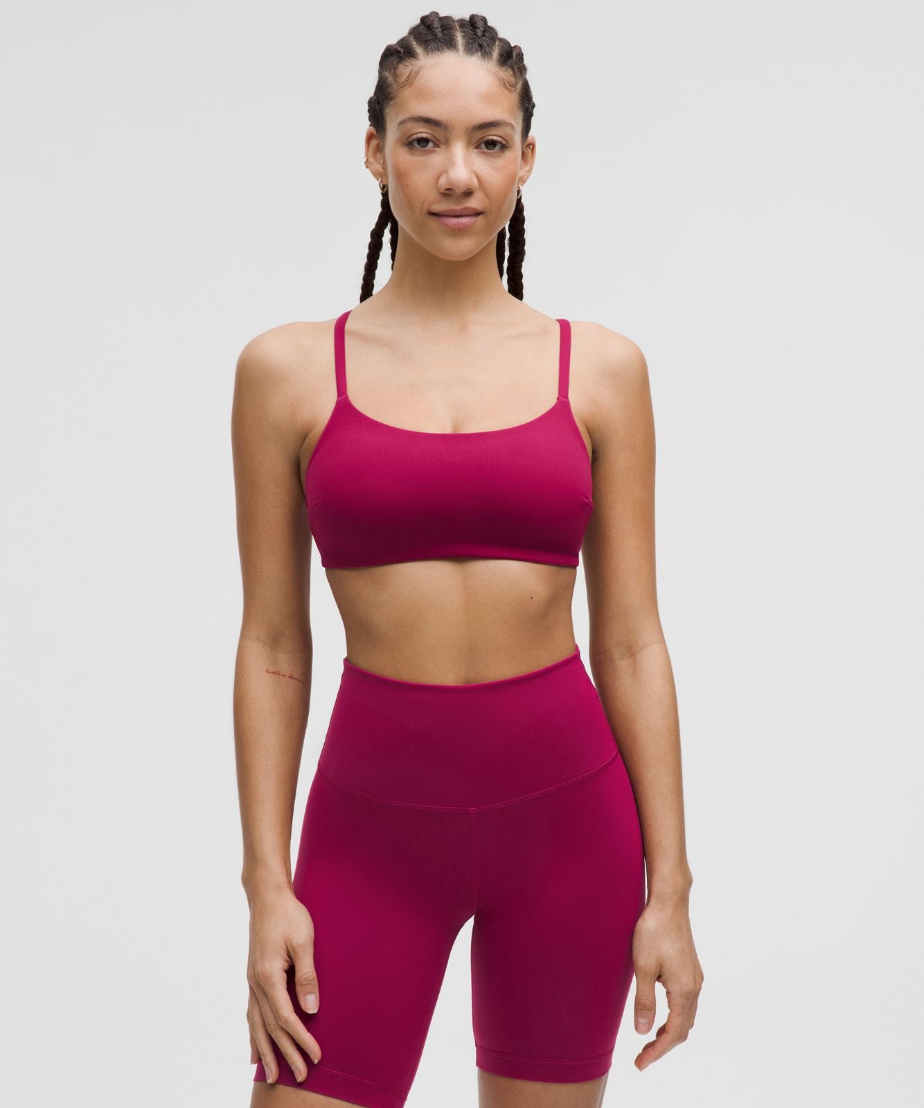 Wunder Train Strappy Racer Bra *Light Support, C/D Cup Magenta Smoke