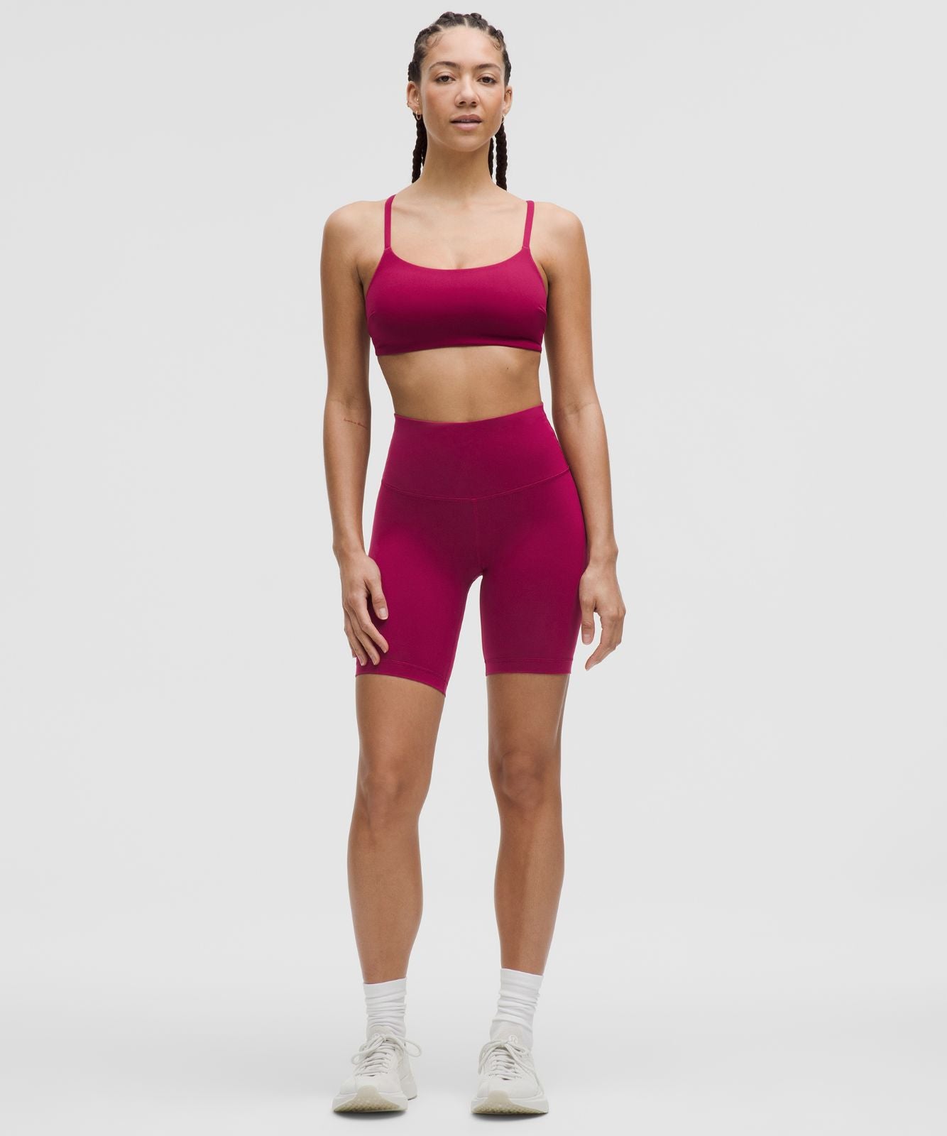 Wunder Train Strappy Racer Bra *Light Support, C/D Cup Magenta Smoke