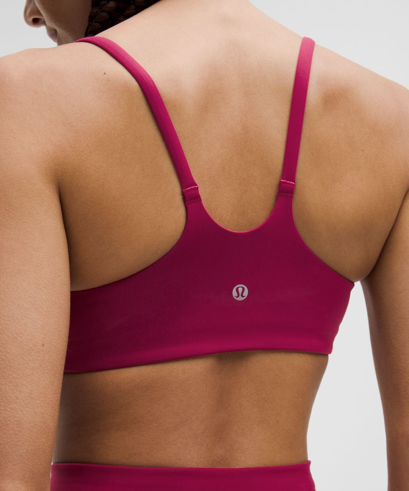 Wunder Train Strappy Racer Bra *Light Support, C/D Cup Magenta Smoke