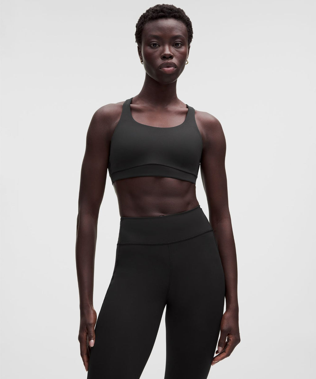 lululemon Energy Bra Medium Support, B-D Cups *Evolve Black