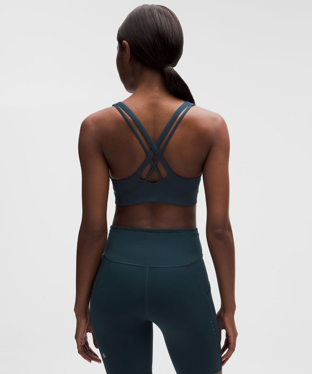 lululemon Energy Bra Medium Support, B-D Cups *Evolve Indochine Blue