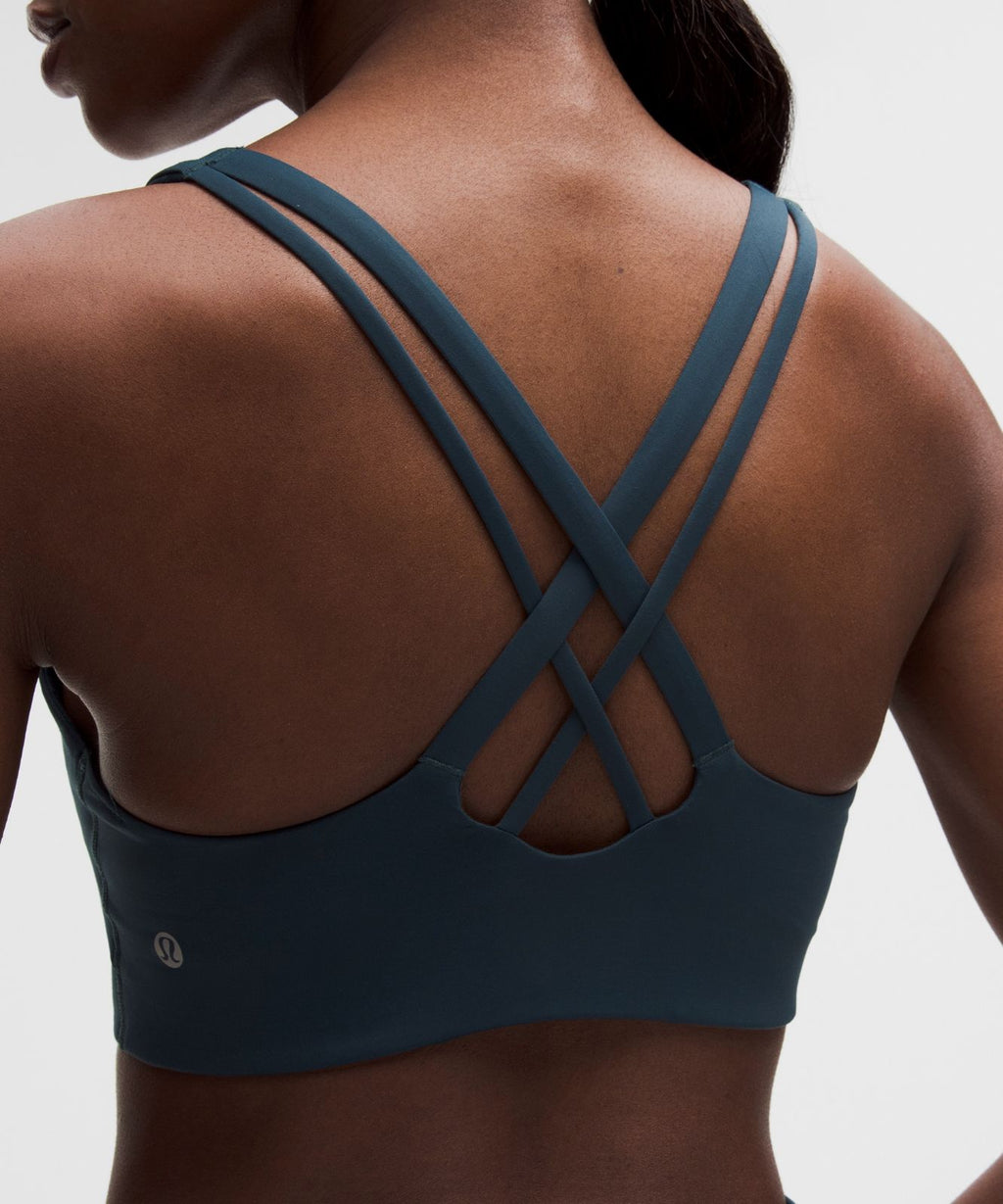 lululemon Energy Bra Medium Support, B-D Cups *Evolve Indochine Blue