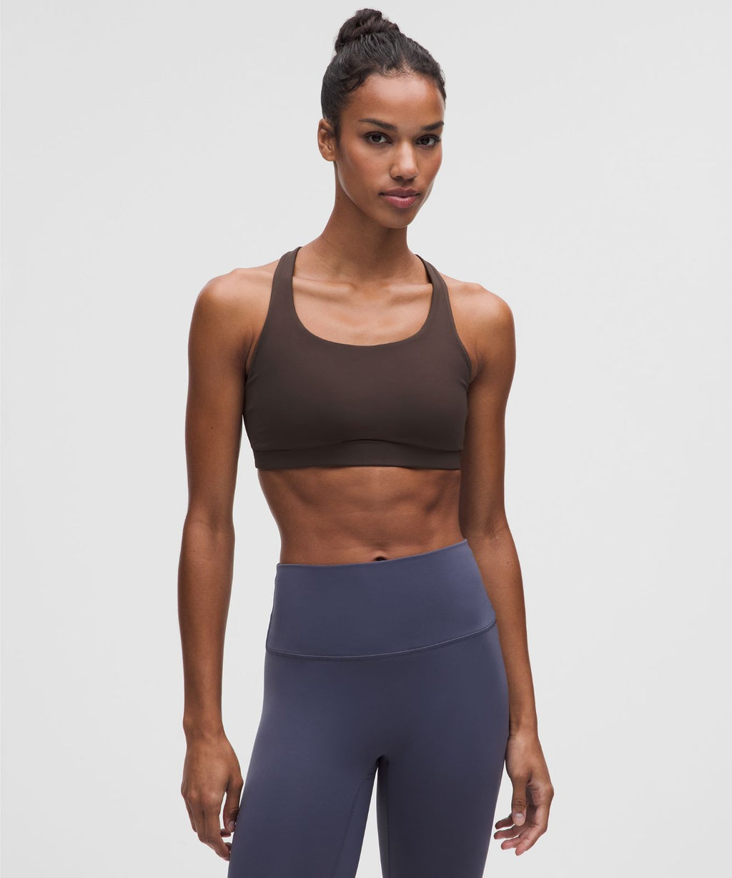 lululemon Energy Bra Medium Support, B-D Cups *Evolve Mahogany Muse
