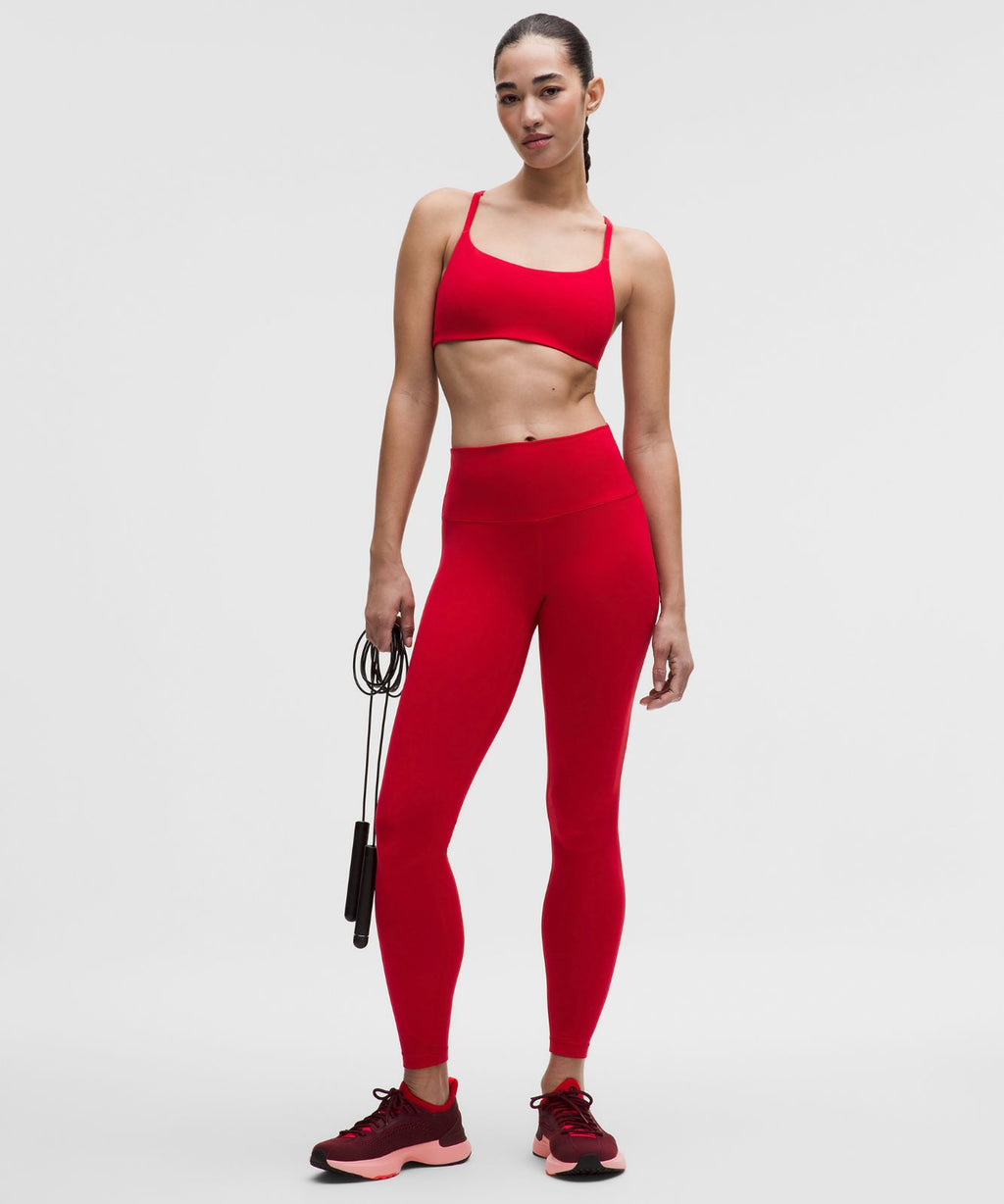 Wunder Train Strappy Racer Bra *Light Support, A/B Cup Oxford Red
