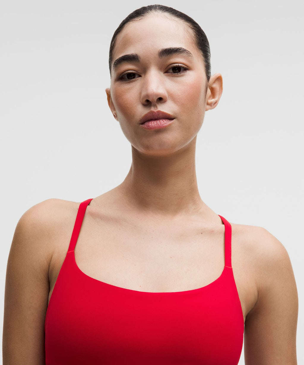 Wunder Train Strappy Racer Bra *Light Support, A/B Cup Oxford Red