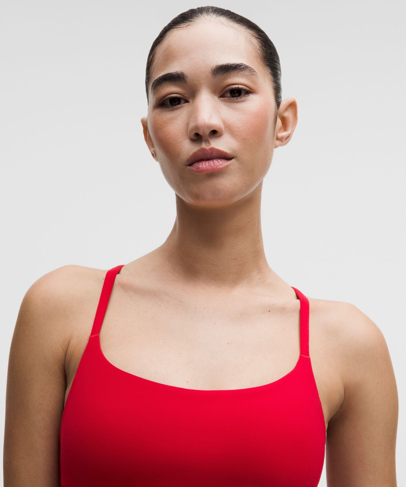 Wunder Train Strappy Racer Bra *Light Support, A/B Cup Oxford Red