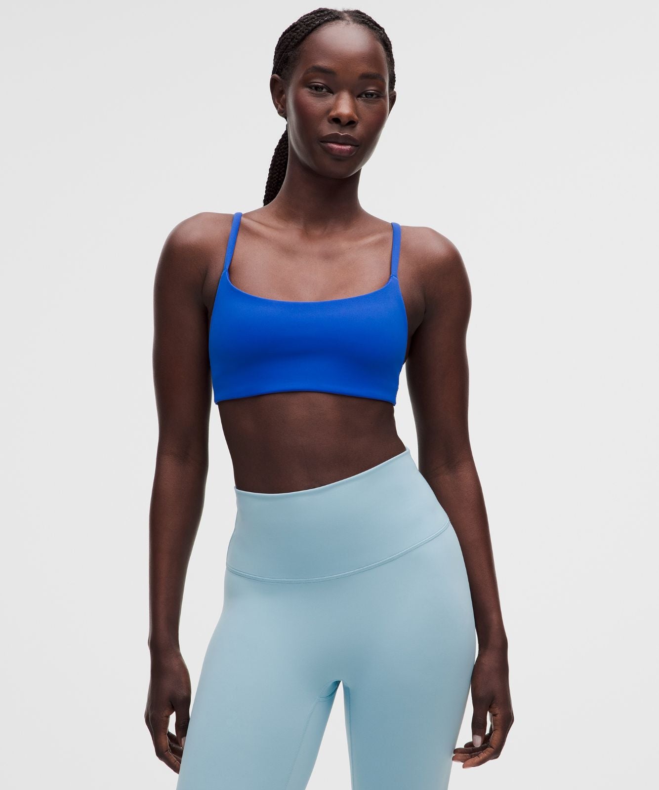 Wunder Train Strappy Racer Bra *Light Support, A/B Cup Beach Ball Blue