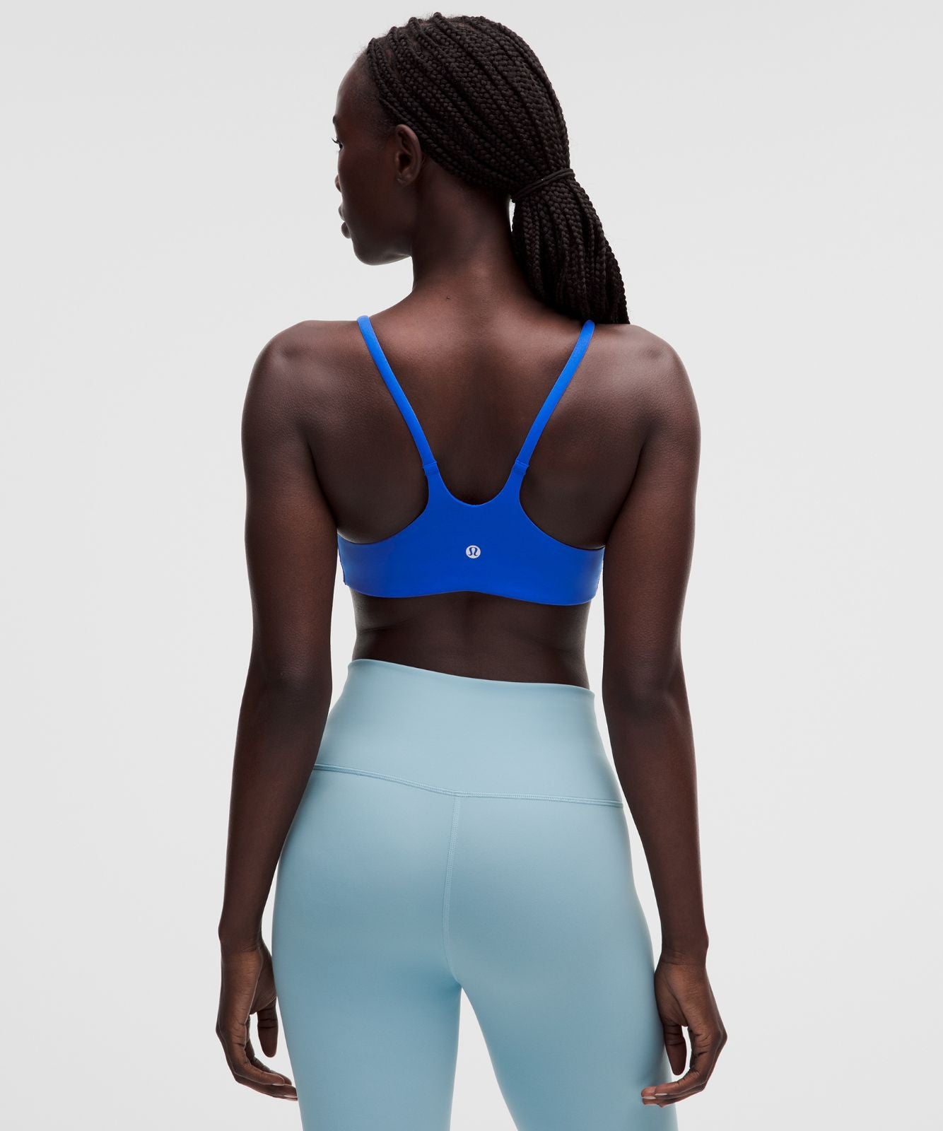 Wunder Train Strappy Racer Bra *Light Support, A/B Cup Beach Ball Blue
