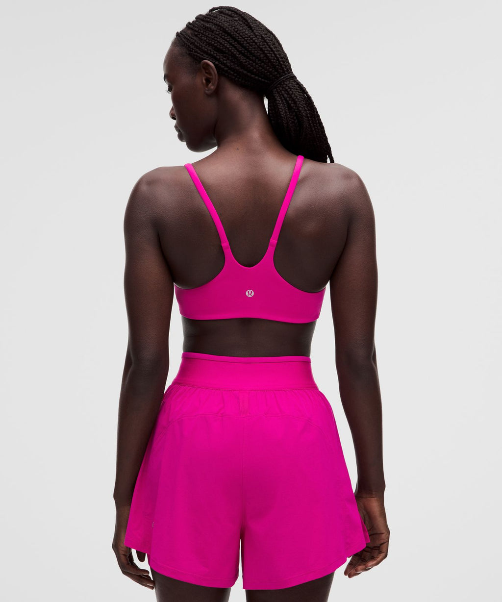 Wunder Train Strappy Racer Bra *Light Support, A/B Cup Pink Flare