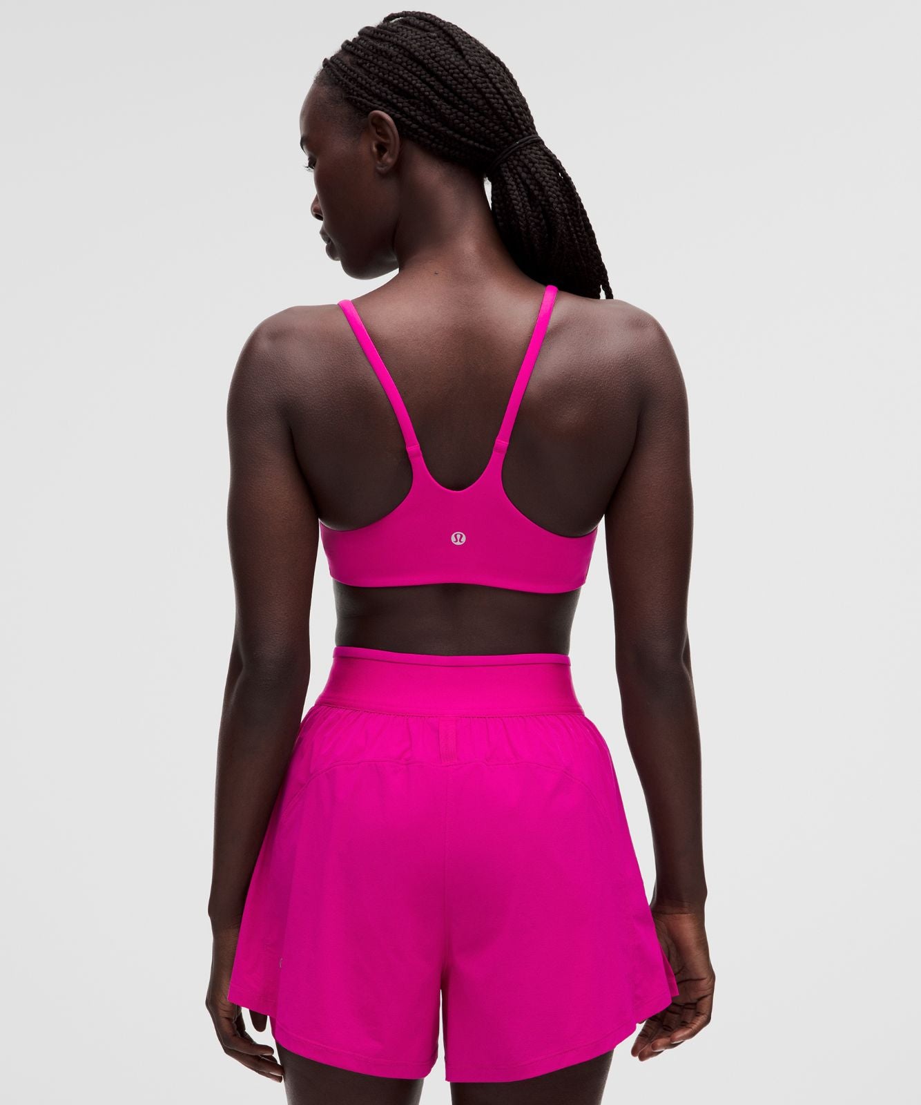 Wunder Train Strappy Racer Bra *Light Support, A/B Cup Pink Flare