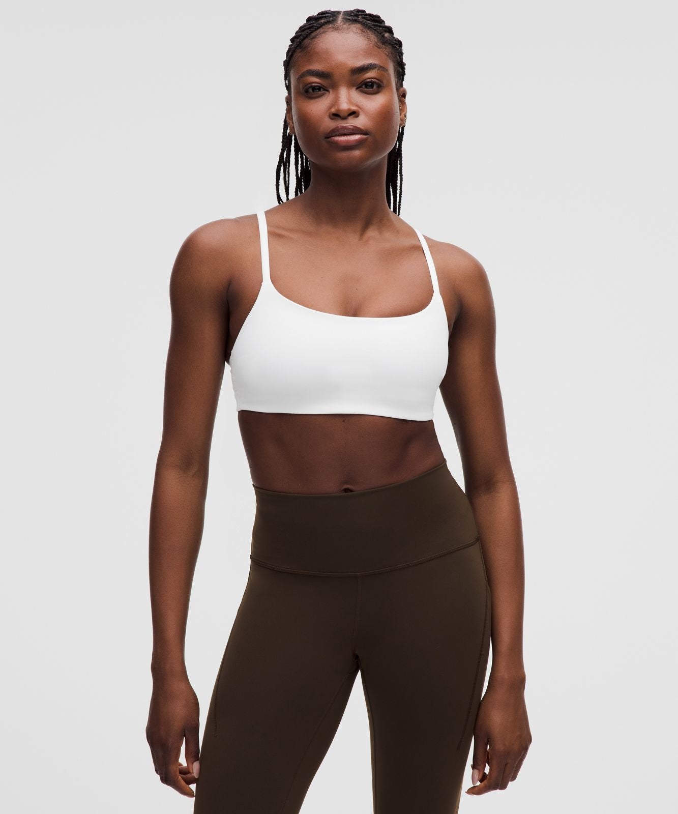 Wunder Train Strappy Racer Bra *Light Support, C/D Cup White