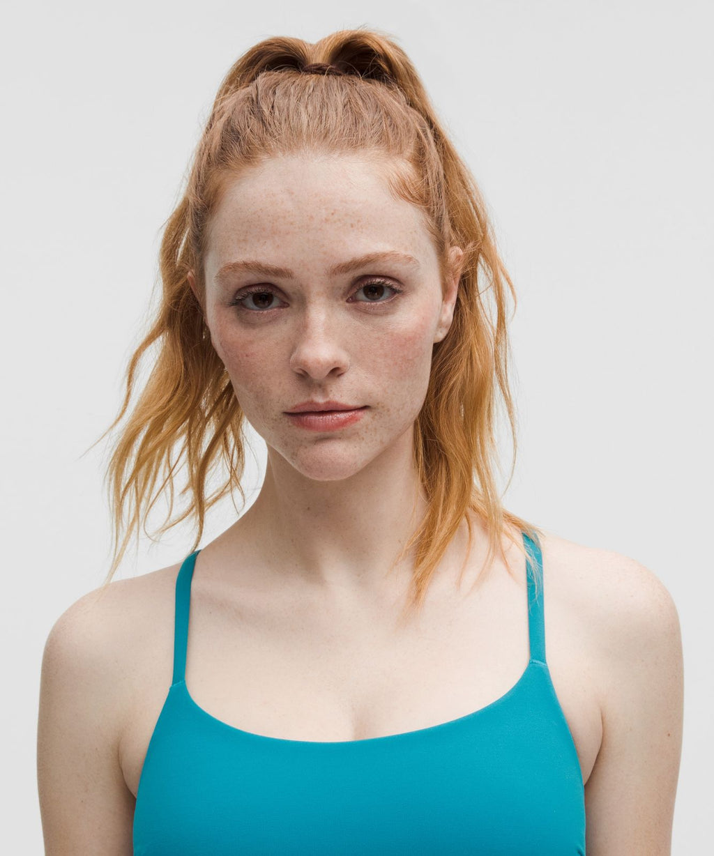 Wunder Train Strappy Racer Bra *Light Support, C/D Cup Hawaiian Blue