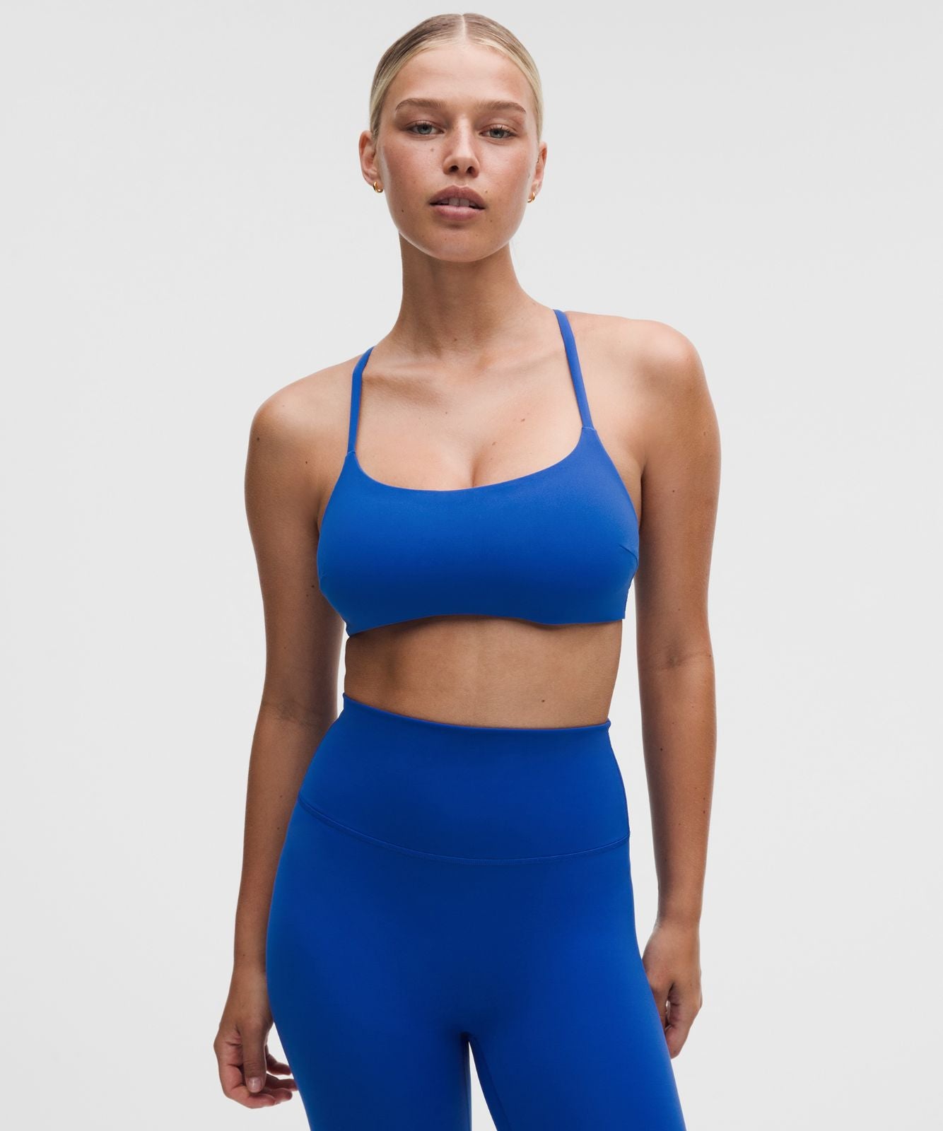 Wunder Train Strappy Racer Bra *Light Support, C/D Cup Beach Ball Blue