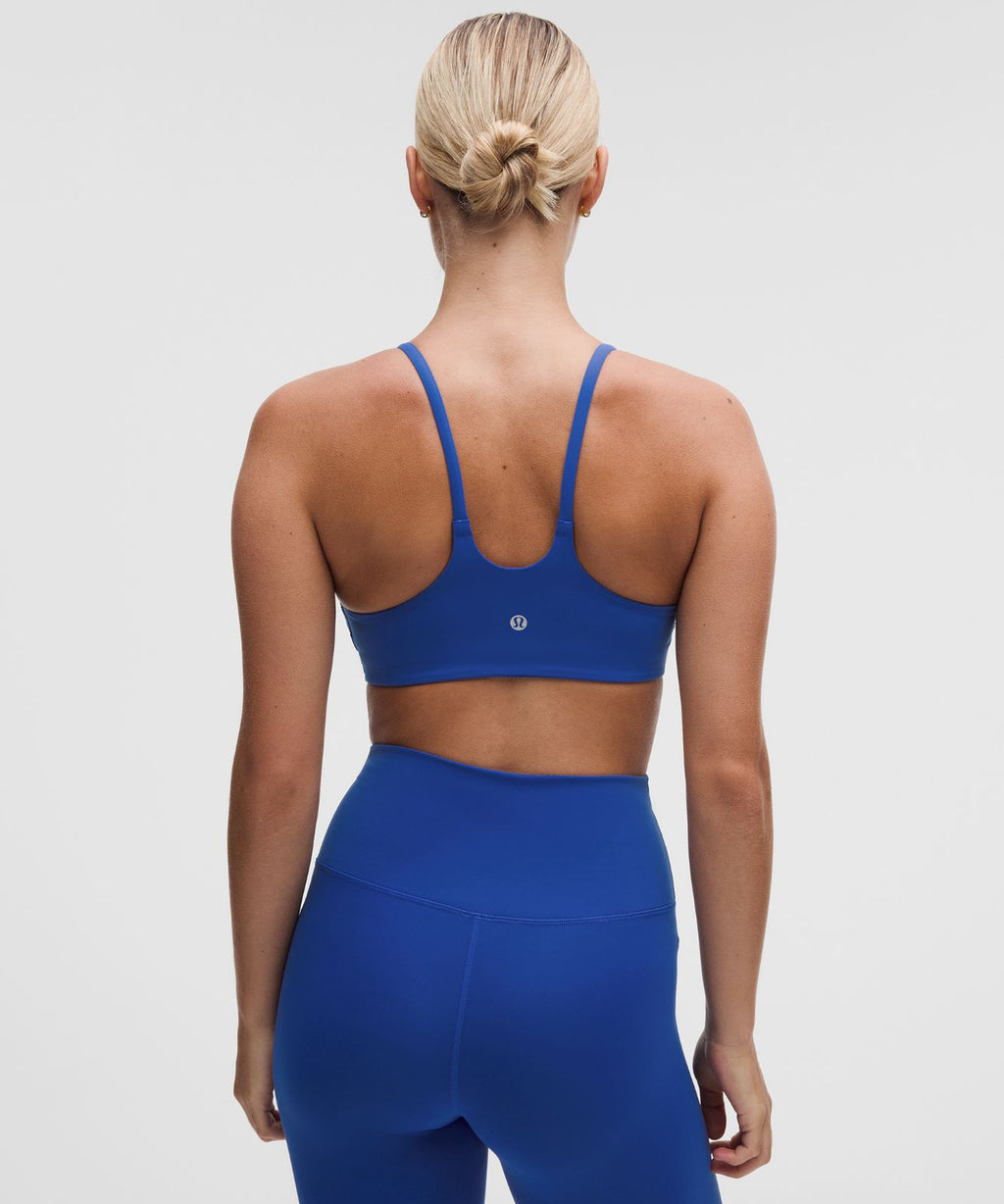 Wunder Train Strappy Racer Bra *Light Support, C/D Cup Beach Ball Blue