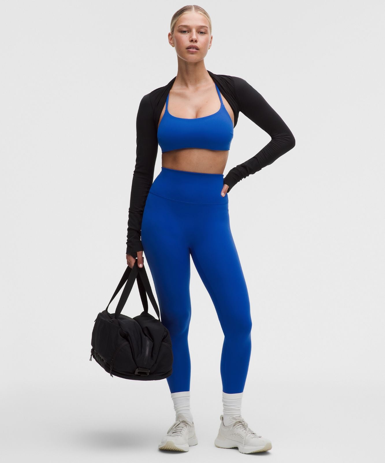 Wunder Train Strappy Racer Bra *Light Support, C/D Cup Beach Ball Blue