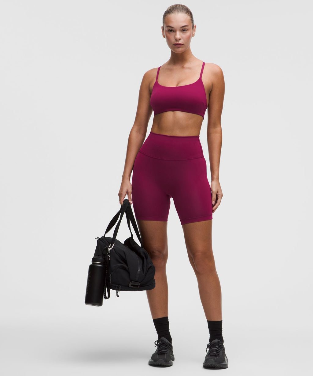 Wunder Train Strappy Racer Bra *Light Support, C/D Cup Raspberry Rave