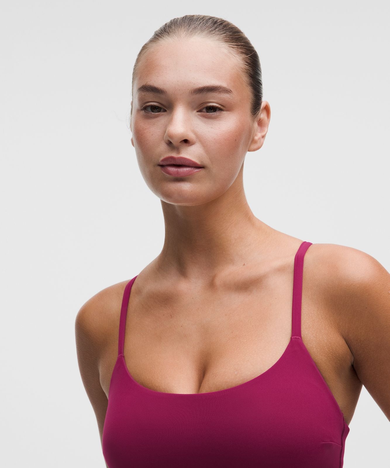 Wunder Train Strappy Racer Bra *Light Support, C/D Cup Raspberry Rave