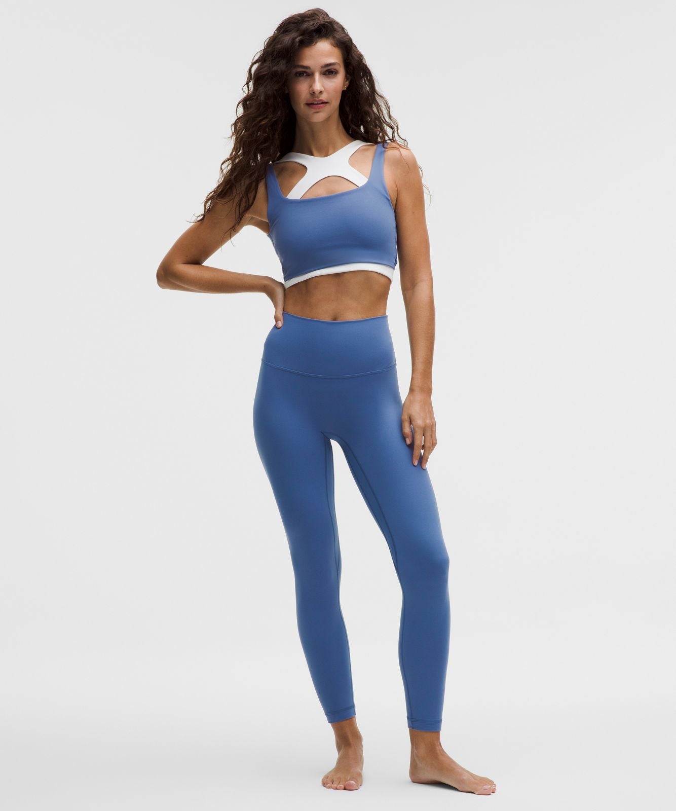 Bend This Scoop and Square Bra *Light Support, A-C Cups Brilliant Blue